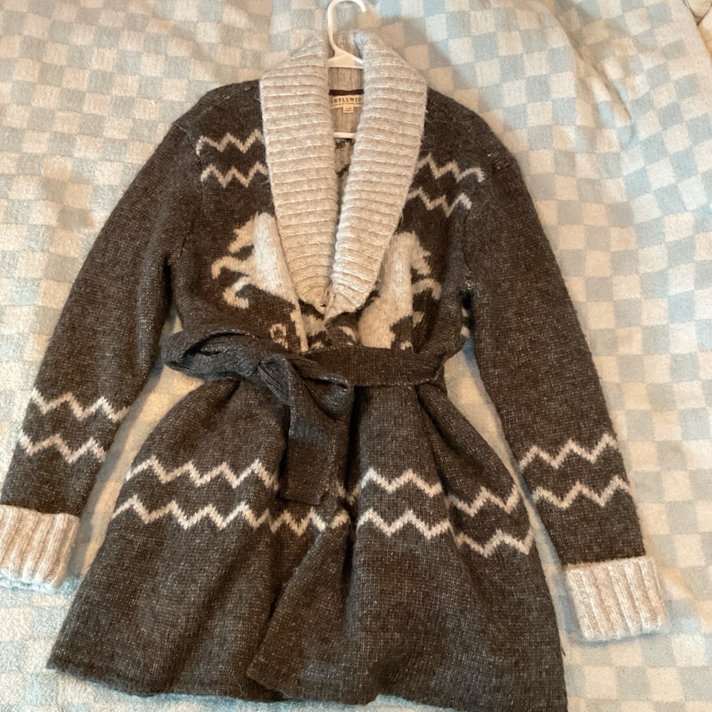 Idyllwind Charcoal and Cream Women Jacket